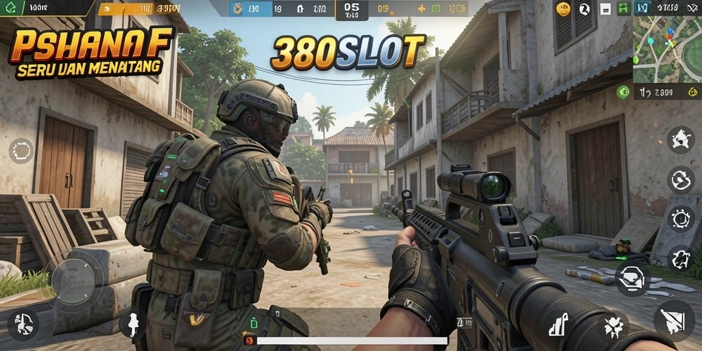 Screenshot gameplay 380SLOT menampilkan aksi pertempuran yang mendebarkan.