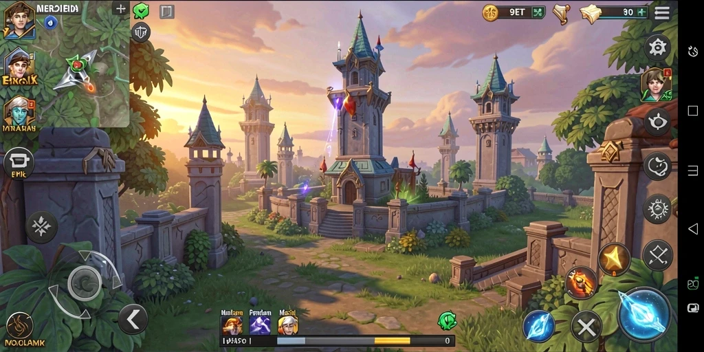 Gameplay menakjubkan Tower Defense di 9ET, penuh strategi dan aksi.
