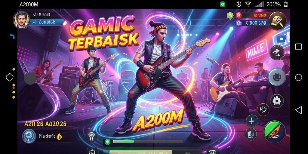Tampilan gameplay A200M yang seru dan interaktif.