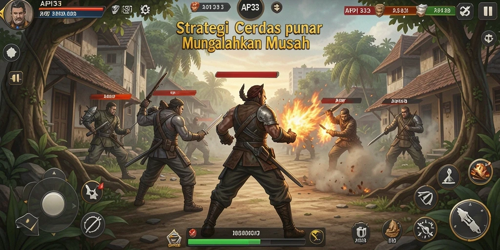 Tampilan gameplay dinamis dalam API33 yang memikat dan mendebarkan.