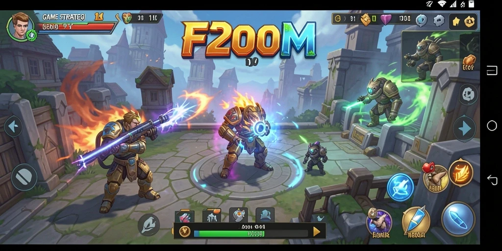 Tampilan menakjubkan dari gameplay F200M yang penuh strategi.
