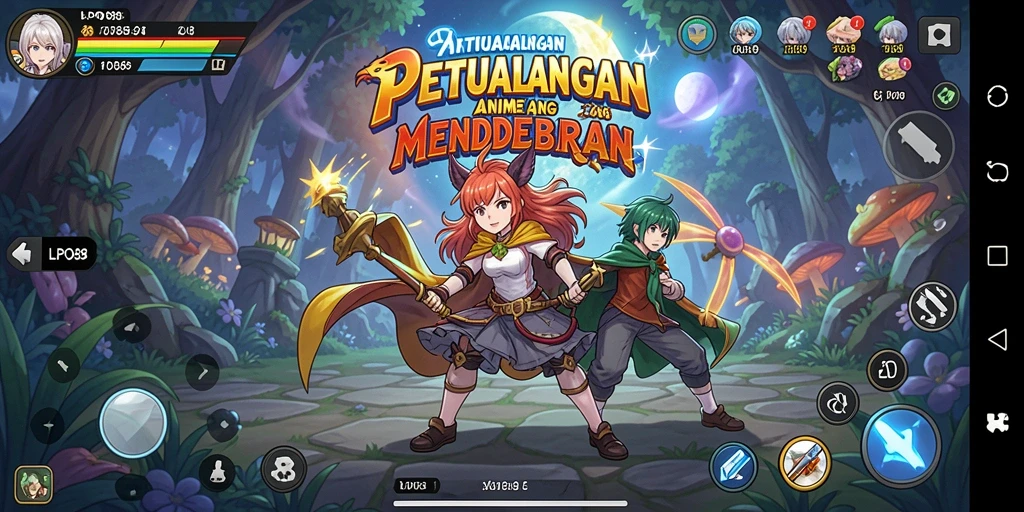 Tampilan gameplay LPO88 yang menarik dengan karakter Anime ikonik.