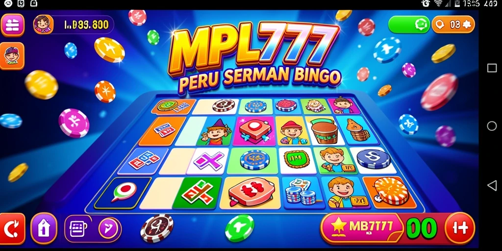 Tampilan gameplay seru di aplikasi Bingo MPL777.