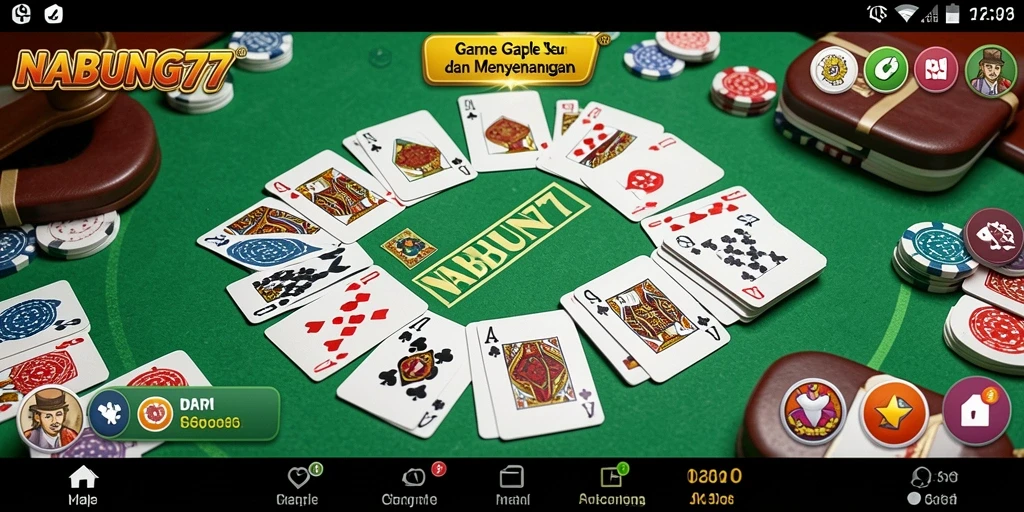Gameplay seru permainan Gaple yang menantang.