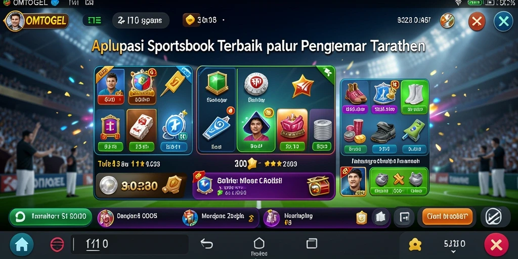 Tampilan menarik dalam gameplay Sportsbook OMTOGEL.