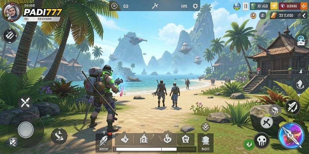 Tampilan menakjubkan dari gameplay PADI777 yang menampilkan eksplorasi dunia terbuka.