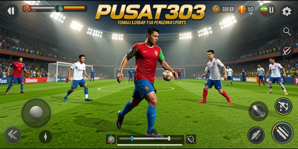 Tampilan gameplay seru dalam PUSAT303 dengan aksi olahraga yang menegangkan.