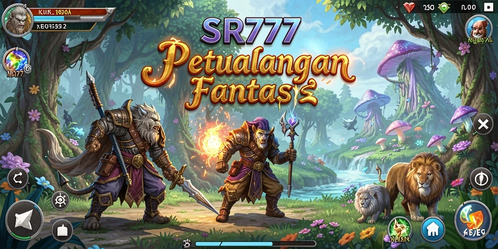 Tampilan gameplay menakjubkan di dunia fantasi SR777.