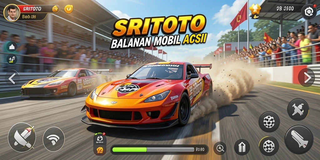 Tampilan gameplay Racing di SRITOTO yang mendebarkan dan penuh aksi.