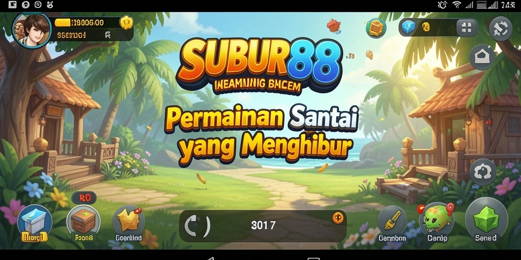 Tampilan gameplay SUBUR88 yang menarik dan penuh warna.