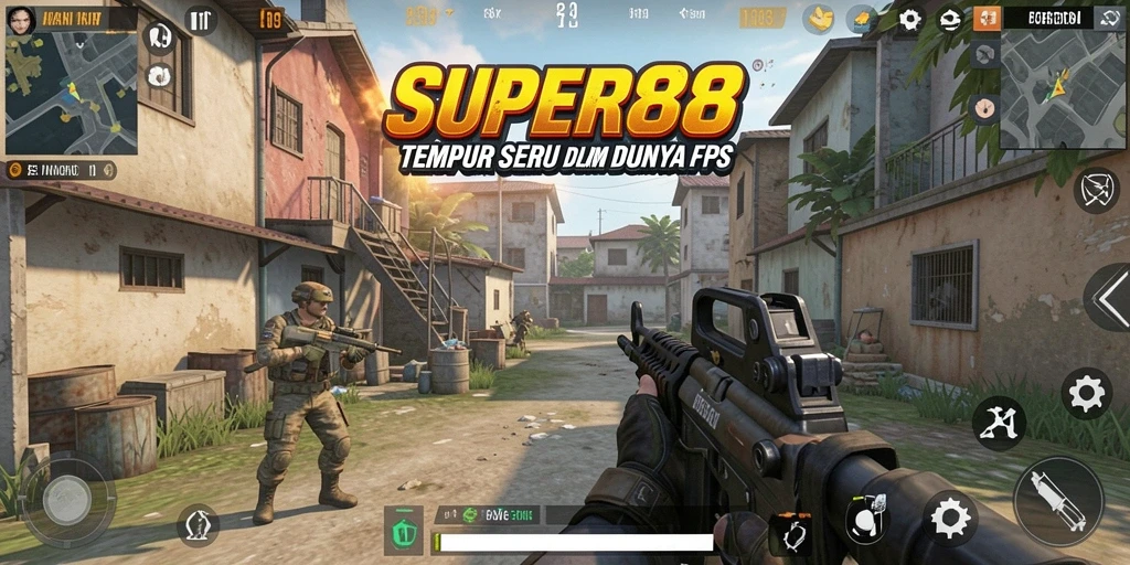 Gameplay mendebarkan dari <strong>SUPER88</strong> dengan tembak-menembak yang seru.